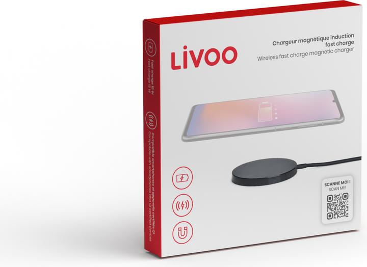Produktbild Livoo Magnetisches Ladegerät für drahtlose Schnellladung (15 W)