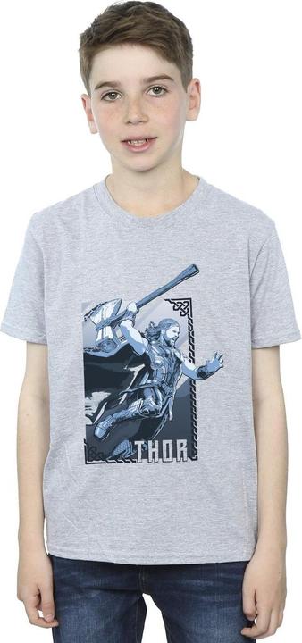 Image du produit - T-shirt THOR LOVE AND THUNDER ATTACK - Garçon (140, 146)