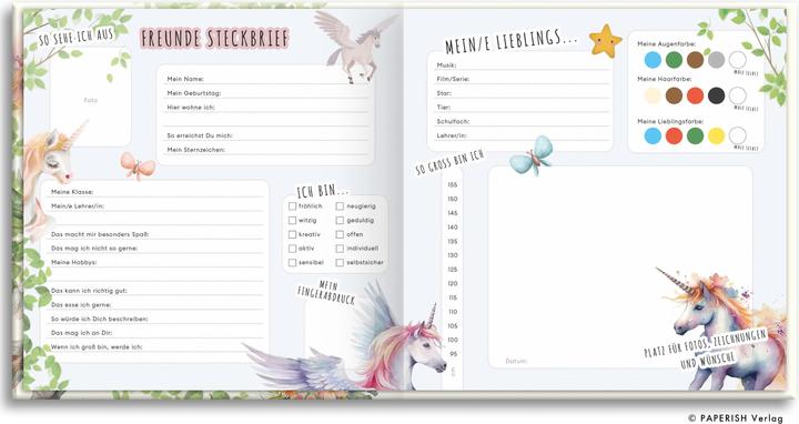 Image du produit Schulfreunde - EINHORN (Allemand, Éditions PAPERISH, Pia Loewe, 2023)