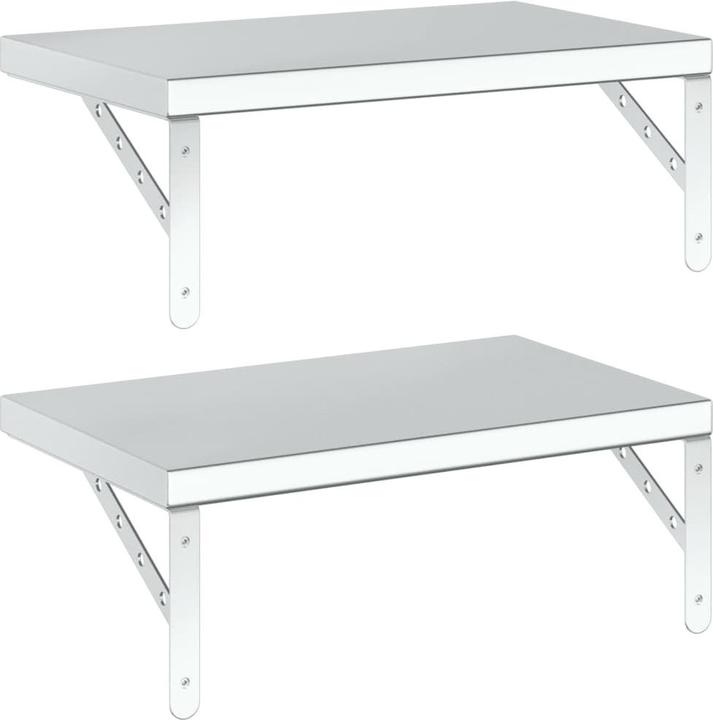 Produktbild VidaXL Wandregale 2 Stk. 50 x 30 cm Edel (50 x 30 x 3 cm)