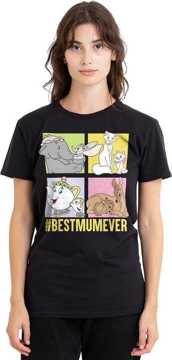 Actual product image Disney Unisex Adult Bestmumever Dumbo & Bambi Mothers Day T-Shirt (M)