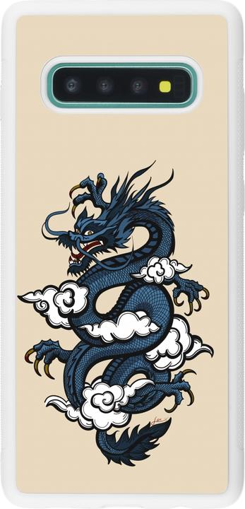 Image du produit PhoneLook Coque Silicone rigide blanc Blue Dragon Tattoo (Samsung Galaxy S10+)