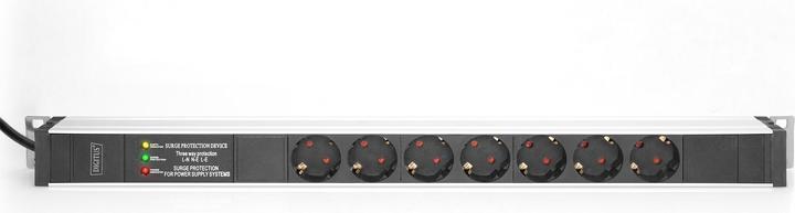 Produktbild Digitus 1U PDU 2m supply CEE 7//7