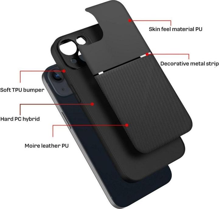 Immagine prodotto Forcell Other OEM NOBLE Case for IPHONE 16 black (Apple iPhone 16)