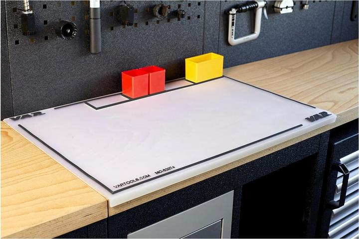 Actual product image VAR Rubber workbench mat large transparent MO-52074