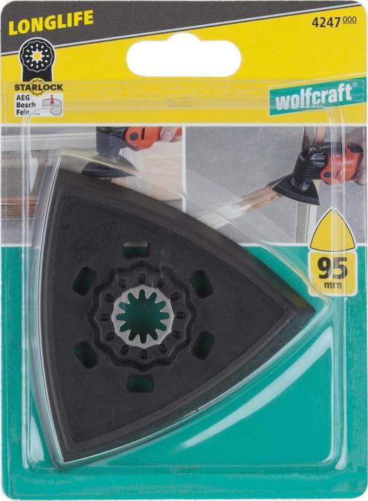 Produktbild wolfcraft wolfcraft 1 Delta-Haft-Schleifplatte, SL, 95 mm
