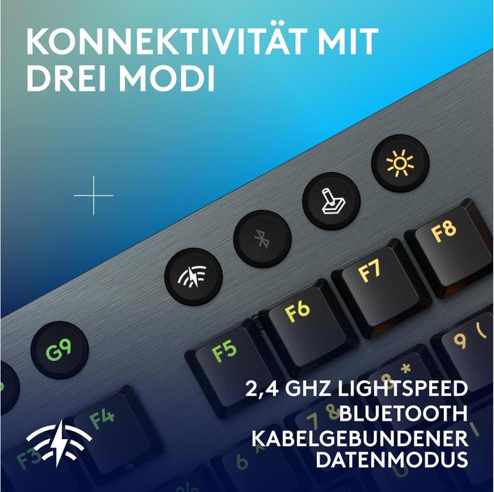 Produktbild Logitech G G915 X Lightspeed (CH, Kabellos, Kabelgebunden)