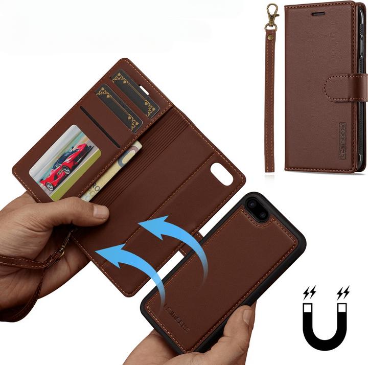 Image du produit LC.Imeeke iPhone SE / 8 / 7 - Teilbare Brieftasche 2-in-1 Handyhülle (Apple iPhone SE (3ème génération), Apple iPhone 7, Apple iPhone 8, Apple iPhone SE (2ème génération))