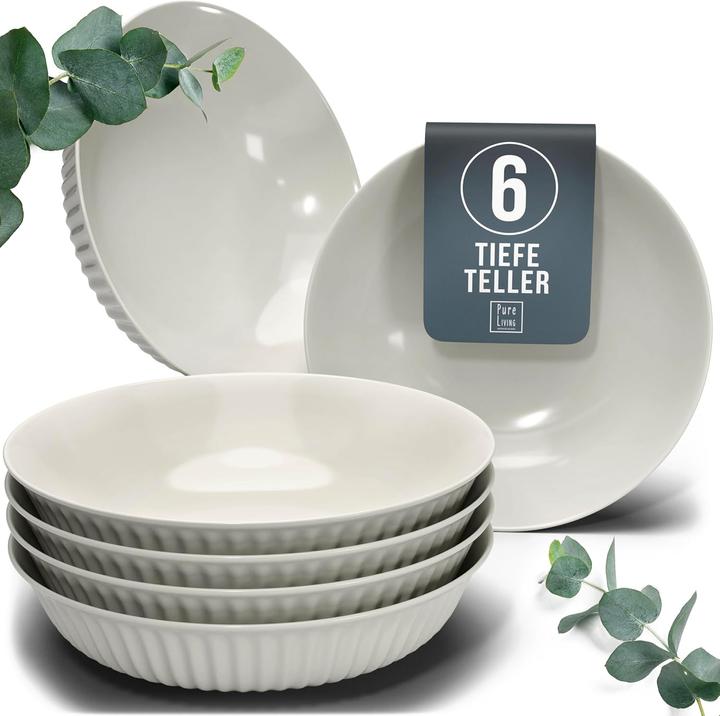 Immagine prodotto Pure Living Interior Design 6er Suppenteller-Set (6 x)