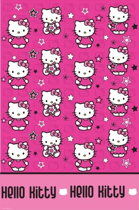 Image du produit Hello Kitty Nappe en plastique avec étoiles