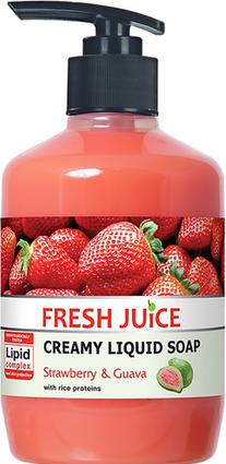 Fresh Juice Creamy Liquid Soap Strawberry And Guava 460 Ml (Flüssigseife, 460 ml)