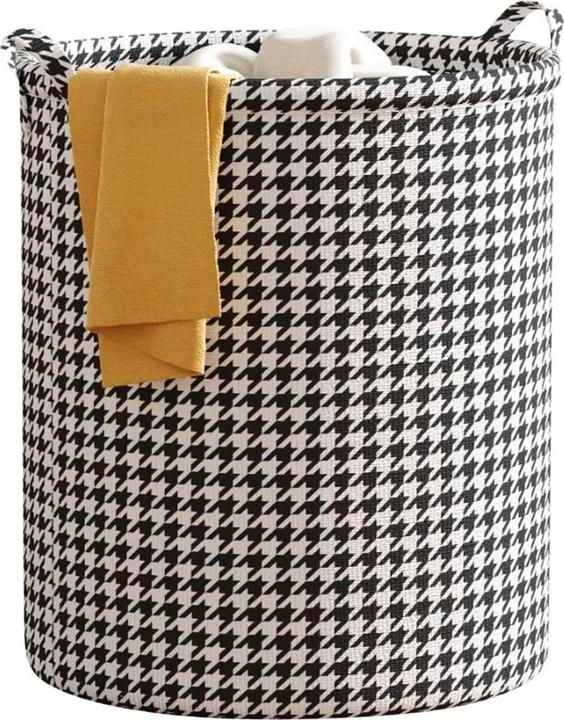 Actual product image König Design Wäschekorb mit Henkel faltbar Wäschetonne Wäschesammler Wäschesack Aufbewahrung