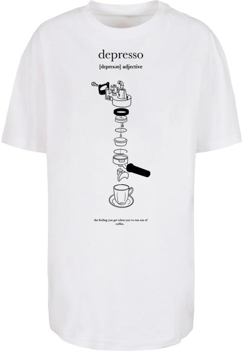 Image du produit Mister Tee MisterTee Ladies Depresso Oversized Boyfriend Tee - 167151 (XXL)