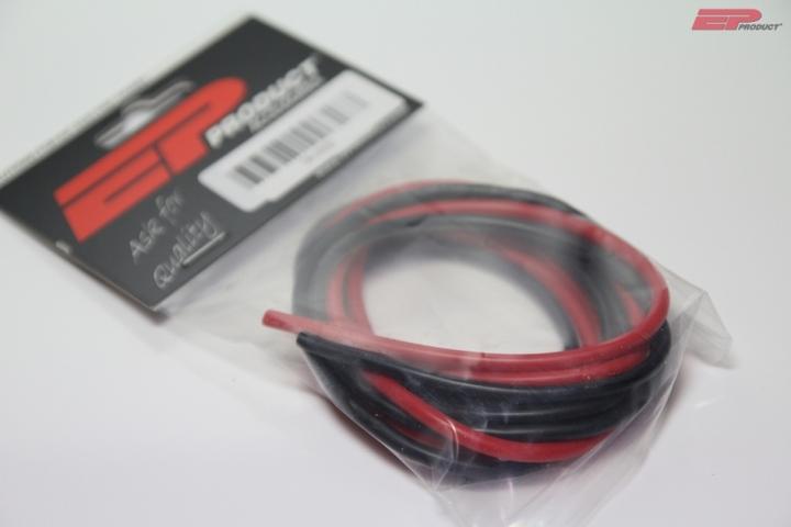 Actual product image EP Silicone cable 2mm², red/black 1m each