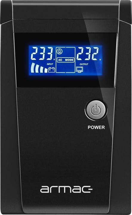 Image du produit Armac Alimentation de secours UPS OFFICE LINE-INTERACTIVE O/650E/LCD (650 VA, 390 W, Line-interactive Onduleur)