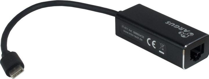 Intertech Argus IT-811 Adapter USB Type C - GbitLAN (USB-C, RJ45 Gigabit Ethernet (1x))