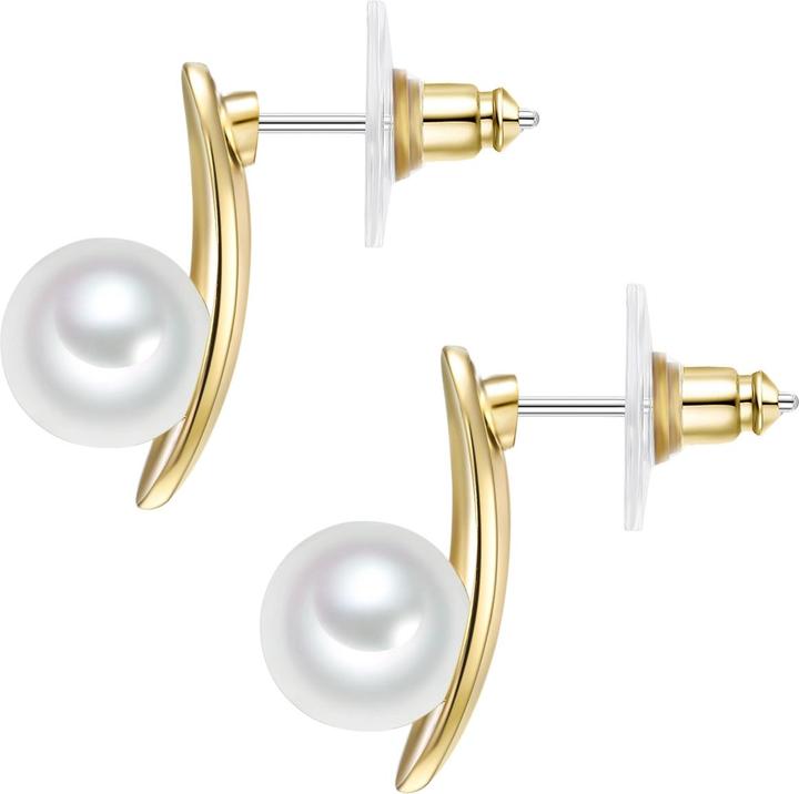 Produktbild Lulu & Jane Messing Muschelkernperle gelbgold - 33324 (Messing)