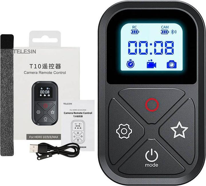 Image du produit Telesin Télécommande pour GoPro (GP-RMT-T10) (Héros 8, Héros 9, Hero 10)