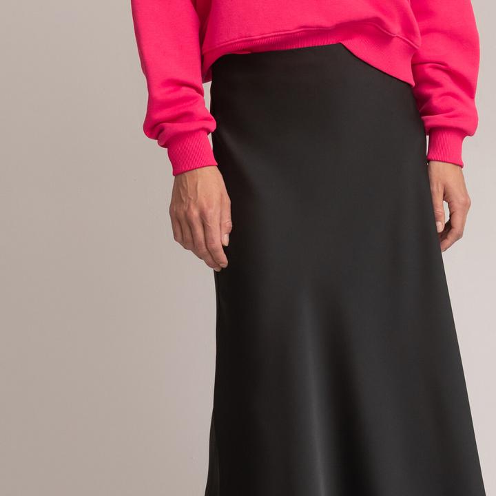 Image du produit La Redoute Collections Maxi-jupe évasée en satin mat (32)