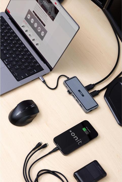 Image du produit Onit Câble USB 2.0 USB A/USB C - Lightning/Micro-USB B/USB C (0.50 m, USB 2.0)