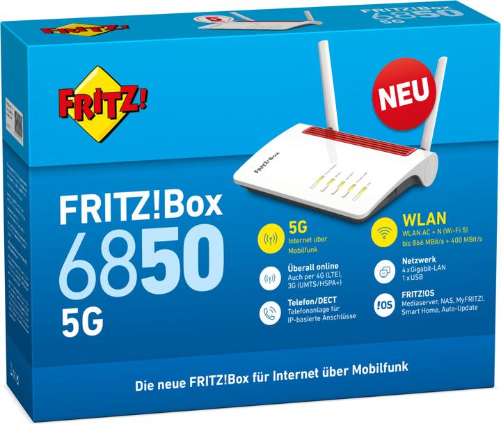 Produktbild AVM FRITZ!Box 6850 5G
