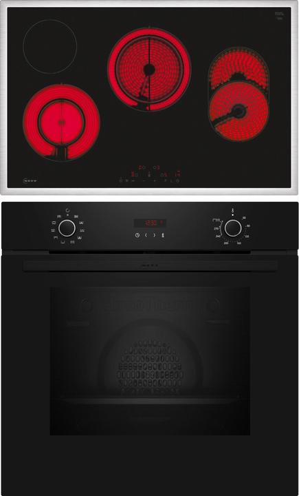 Produktbild Neff Backofen-Set, Einbau, B2CCG6AK3 + T18SDH9L0, Backofen, Elektrokochfeld, BX48PB0