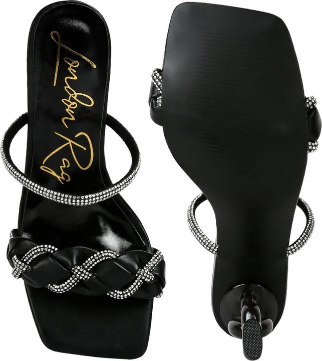 Immagine prodotto Where's That From New Sandali Diamante PU Tacco Medio Donna (37)