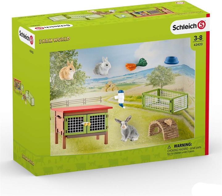 Image du produit Schleich Clapier à lapins