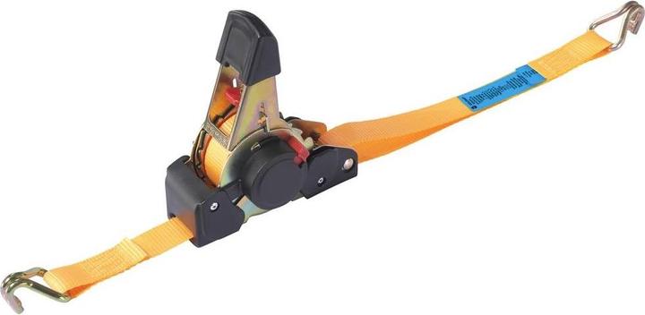 Actual product image Toolcraft TO-8689779 Self-retracting tensioning strap Tensile force LC tie-down lashing (single
