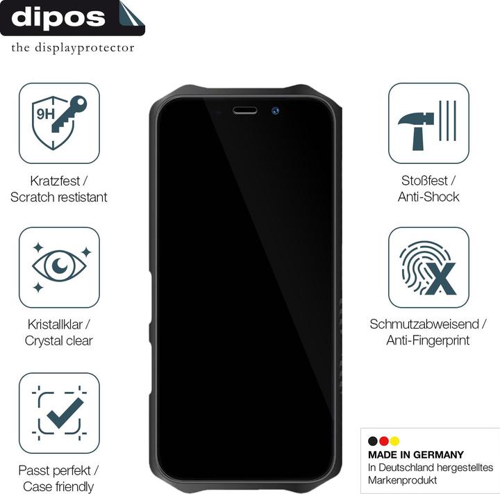 Actual product image Dipos Anti-Shock Screen Protector Clear (1 Piece, Oucitel K12)