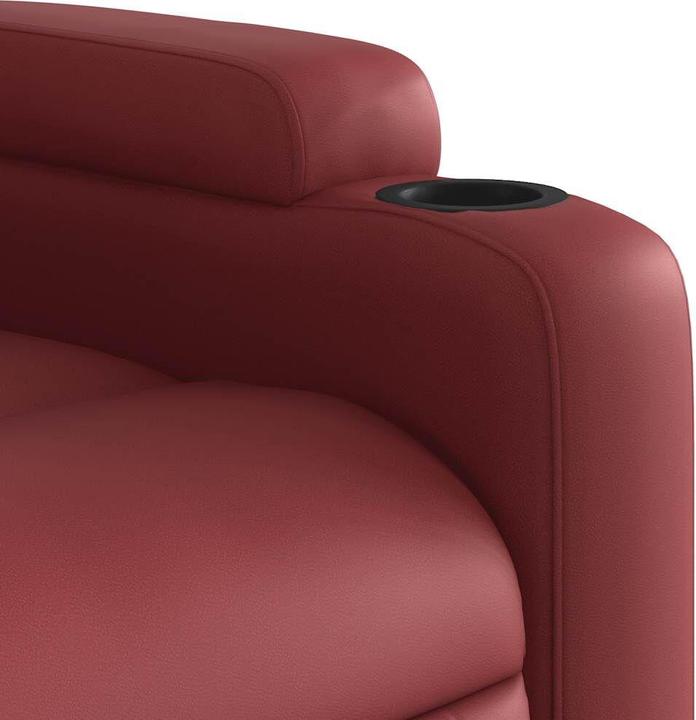 Image du produit VidaXL Fauteuil de massage vin rouge similicuir,Couleur : vin rouge,Matériaux