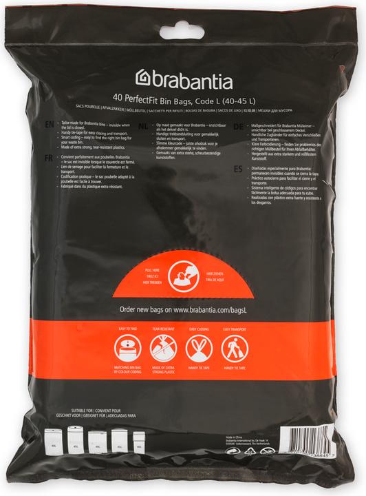 Actual product image Brabantia PerfectFit Bags (40 x, 45 l)