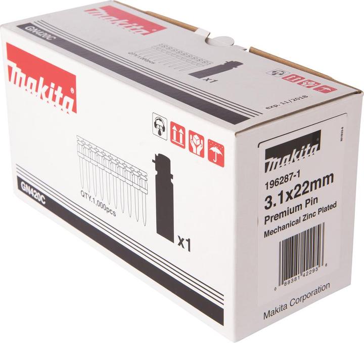 Immagine prodotto Makita Chiodo per calcestruzzo 3,1x22mm HC6