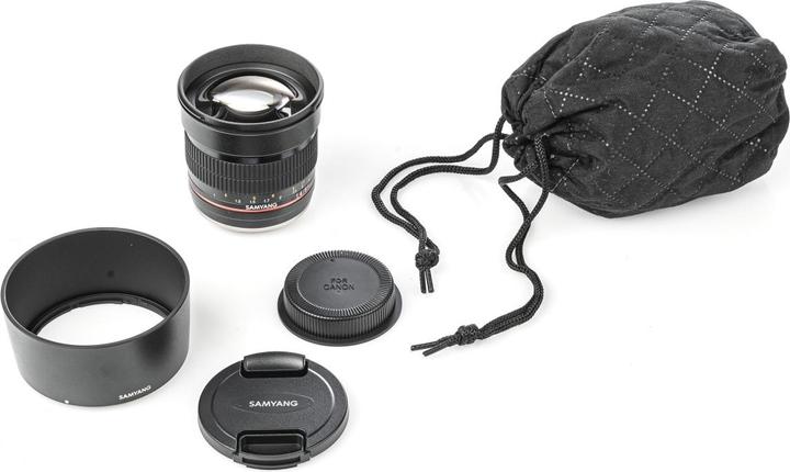 Actual product image Samyang MF 85mm F1.4 AS IF UMC Canon EF AE (Canon EF, full size, APS-C / DX)