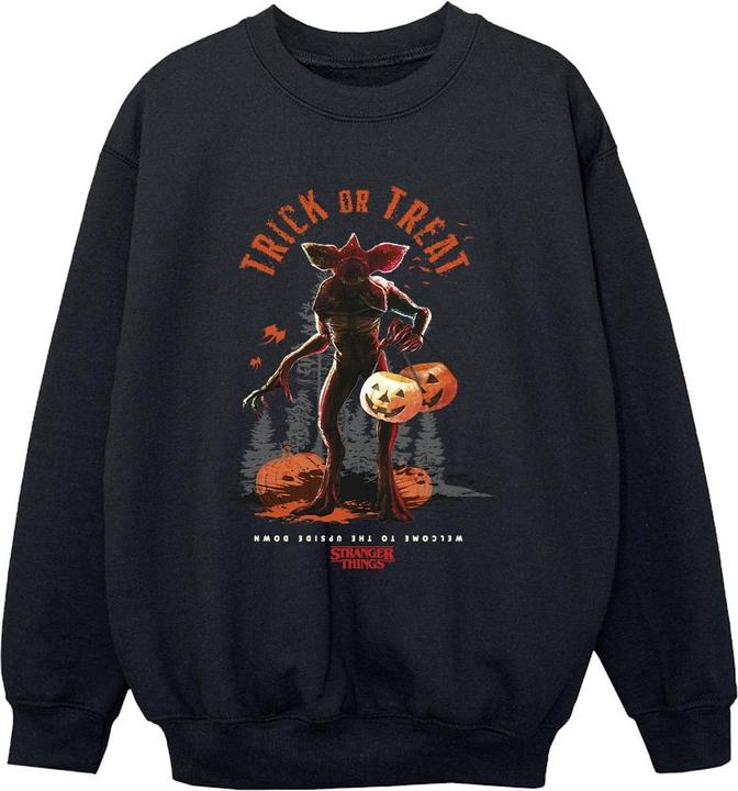 Actual product image Netflix Boys Stranger Things Trick Or Treat Demagorgon Sweatshirt (140, 146)