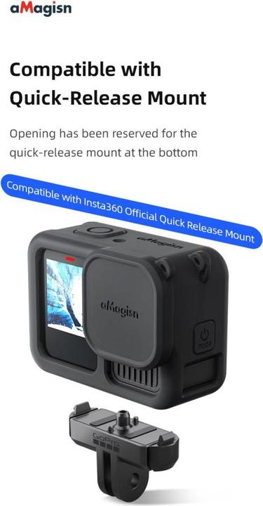 Immagine prodotto aMagisn Coperchio protettivo in silicone con protezione della lente (GoPro Hero 13)