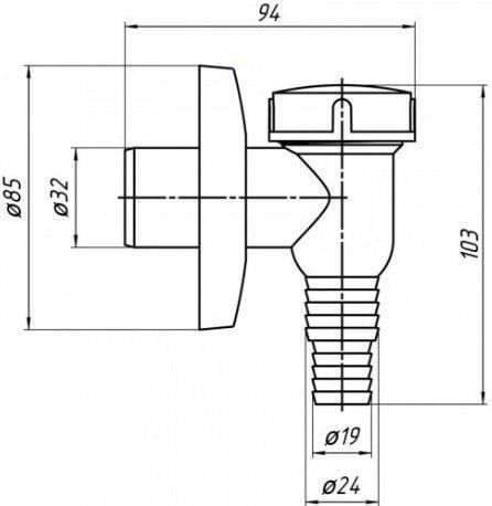 Actual product image Ani Plast Connection For Washing Machine M500