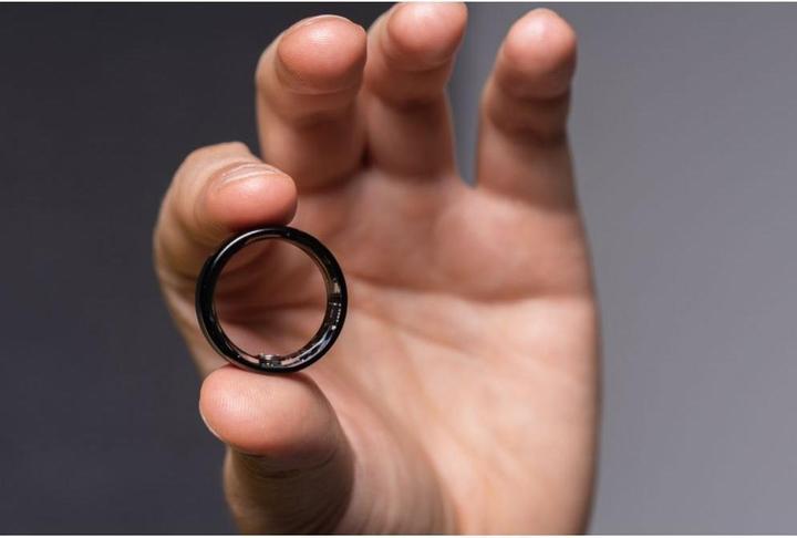 Immagine prodotto OEM Smart device Smart Ring R11M- smart steel ring with charging box Size 7 (17.3mm), black (7, Nero)