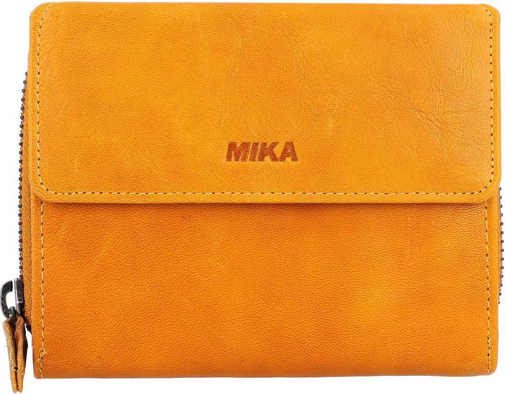 Image du produit Mika Porte-monnaie pour femme, en cuir, couleur : jaune