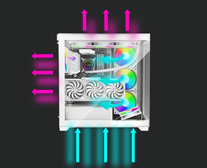 Actual product image Xilence Xilent Gleam XG271 wh (mATX, Mini-ITX, ATX)