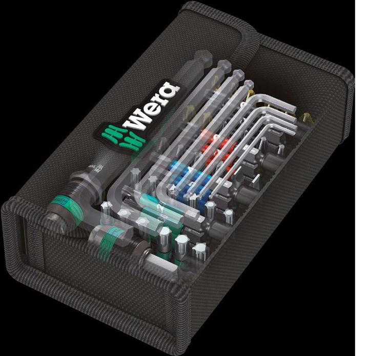 Produktbild Wera Kraftform Kompakt 100 (Innensechsrund TX M10, Innensechsrund TX M15, Innensechsrund TX M40, Innensechsrund TX M20, Innensechsrund TX M30, Kreuz Phillips PH M1, Kreuz Phillips PH M2, Innensechsrund TX M25, Kreuz Pozidriv PZ M1, Kreuz Pozidriv PZ M2, Kreuz Phillips PH M3, Kreuz Pozidriv PZ M3)