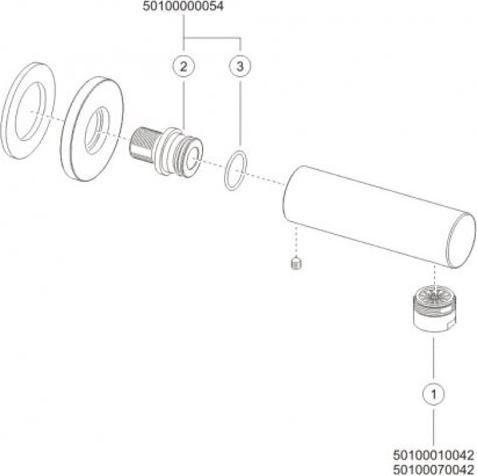 Produktbild Keuco Schlauchanschluss PLAN Rosette rund vc
