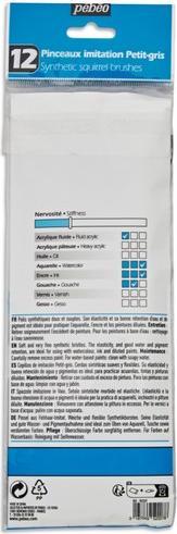 Produktbild Pebeo 12 verschiedene Aquapinsel
