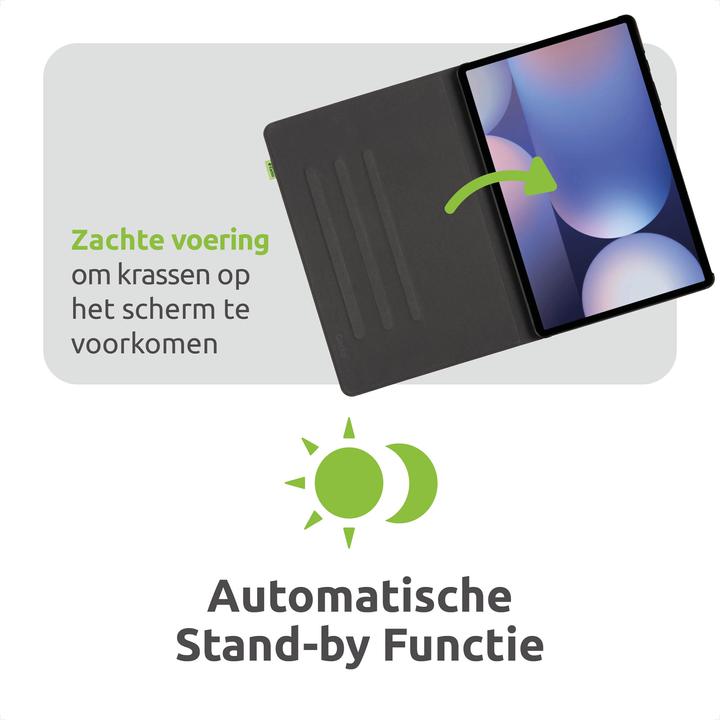 Image du produit Gecko Covers Couverture de livre EasyClick Cactus Black (Galaxy Tab S10+)