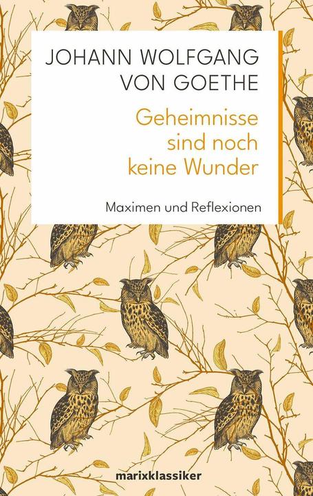 Produktbild Geheimnisse sind noch keine Wunder (Deutsch, Johann Wolfgang von Goethe, 2024)