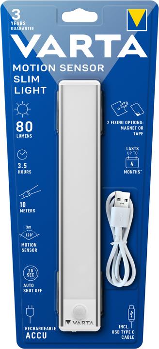 Actual product image Varta Motion Sensor Slim Light Rechargeable 17624 101 401 (10 m)