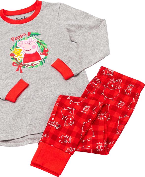 Actual product image Peppa Pig Girls' pyjamas Christmas design (86)