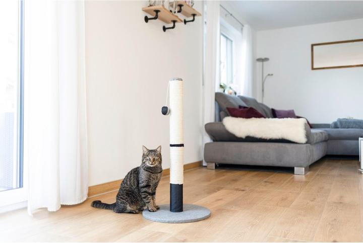 Actual product image Kerbl Scratching post Opal Pro grey/black 40x40x80cm (80 cm, Grey/Black)
