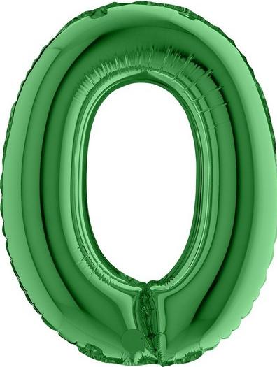 Produktbild Bigiemme Ballon alu Chiffre "0" Vert