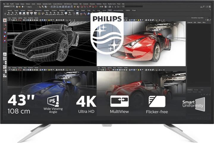 Actual product image Philips Briliance BDM4350UC (3840 x 2160 Pixels, 43")
